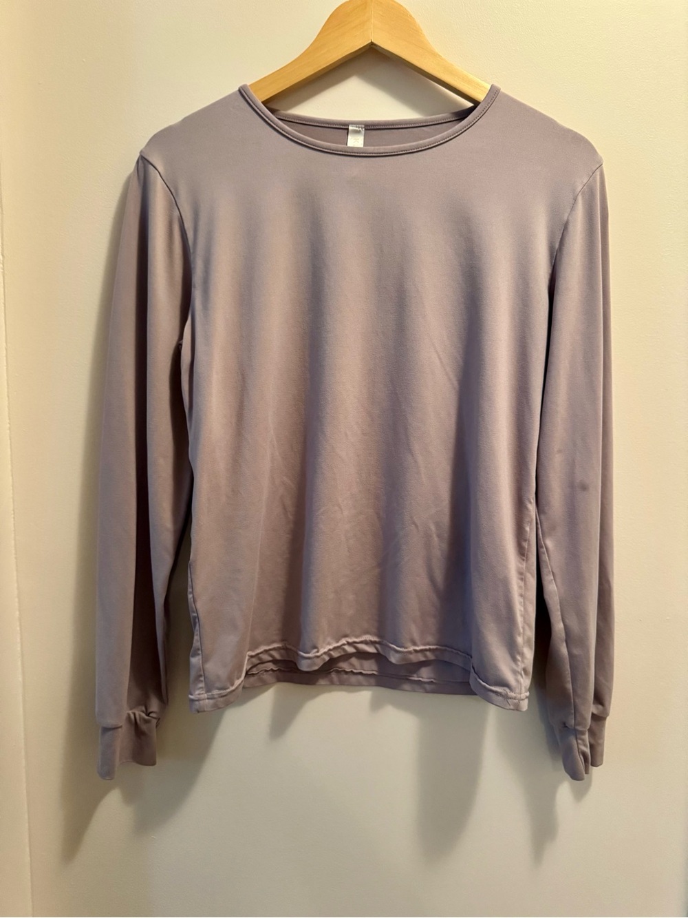 Kimberly C Soft Yoga Long Sleeve Top Purple Activewear Athleisure